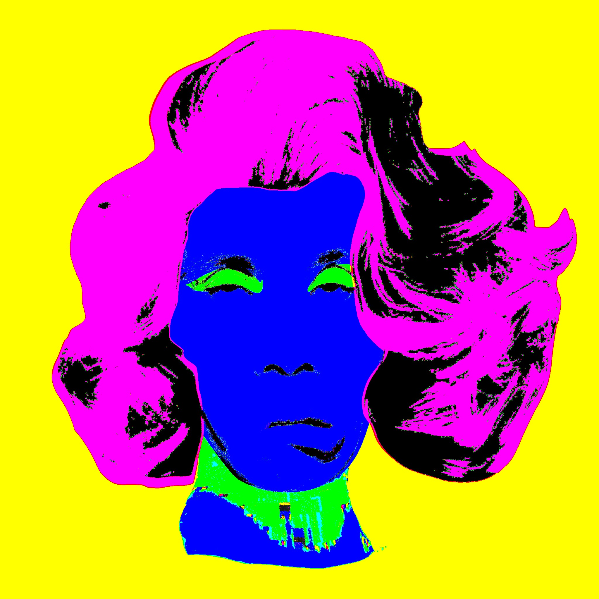 Magenta, Blue & Yellow 2018 Self-portrait Series