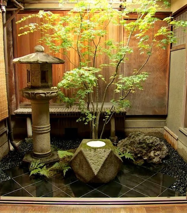 A tsubo-niwa is a type of very small garden in Japan.